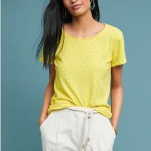 Michael Stars Yellow Fringed Tee